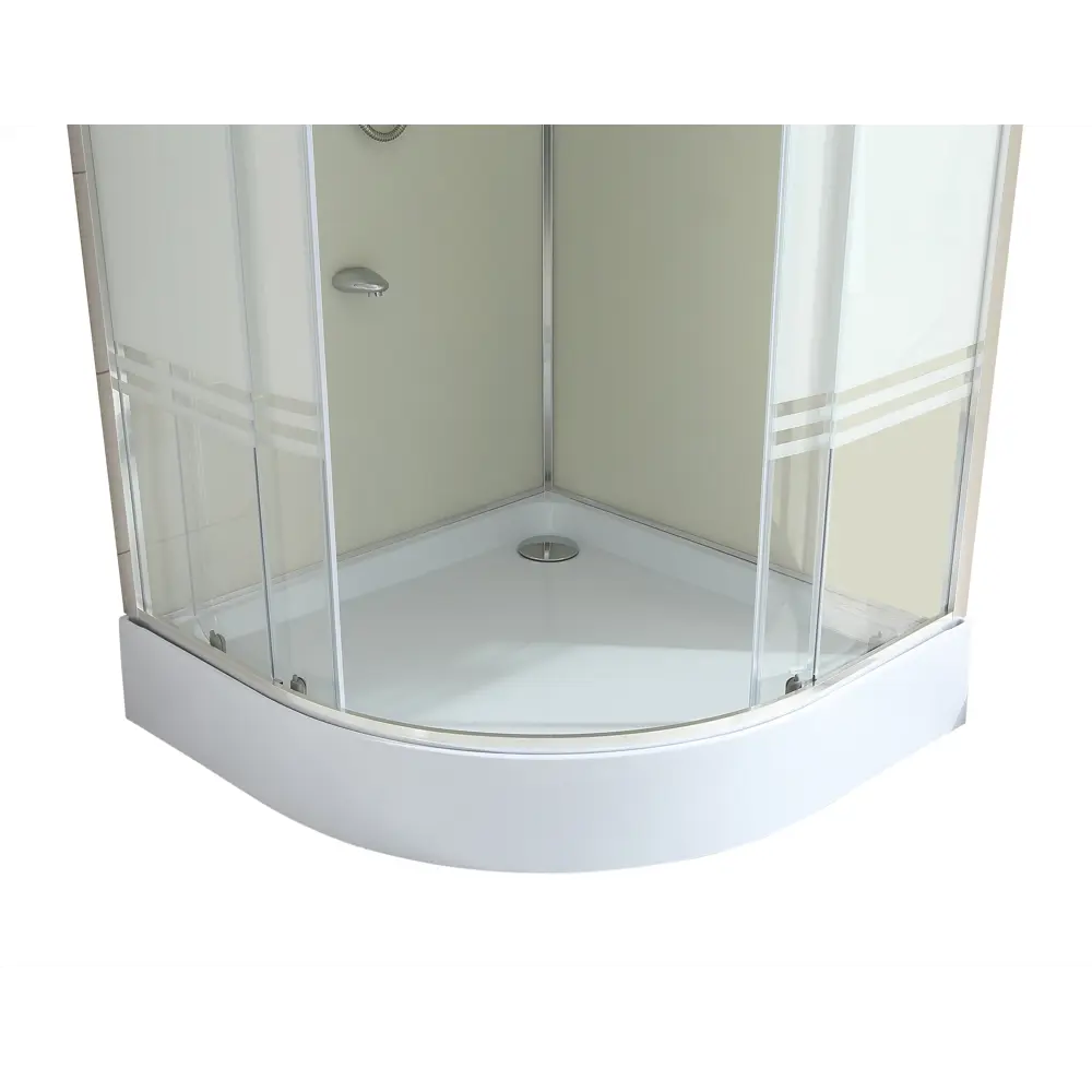 Душевая кабина Sensea Aurora 1/4 круга низкий поддон 100х100 см STLM-2138273 - Вид №4