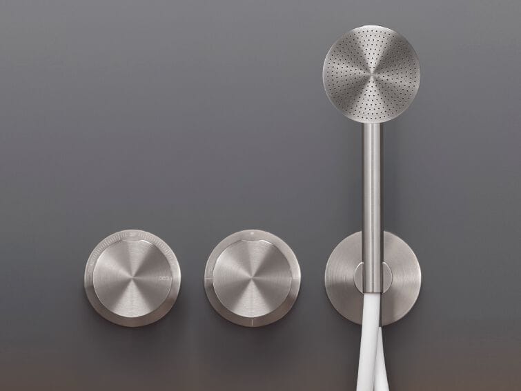Термостатический смеситель для ванны / душа с 3 отверстиями из нержавеющей стали с ручным душем CEADESIGN GIOTTO ARCH-00118353