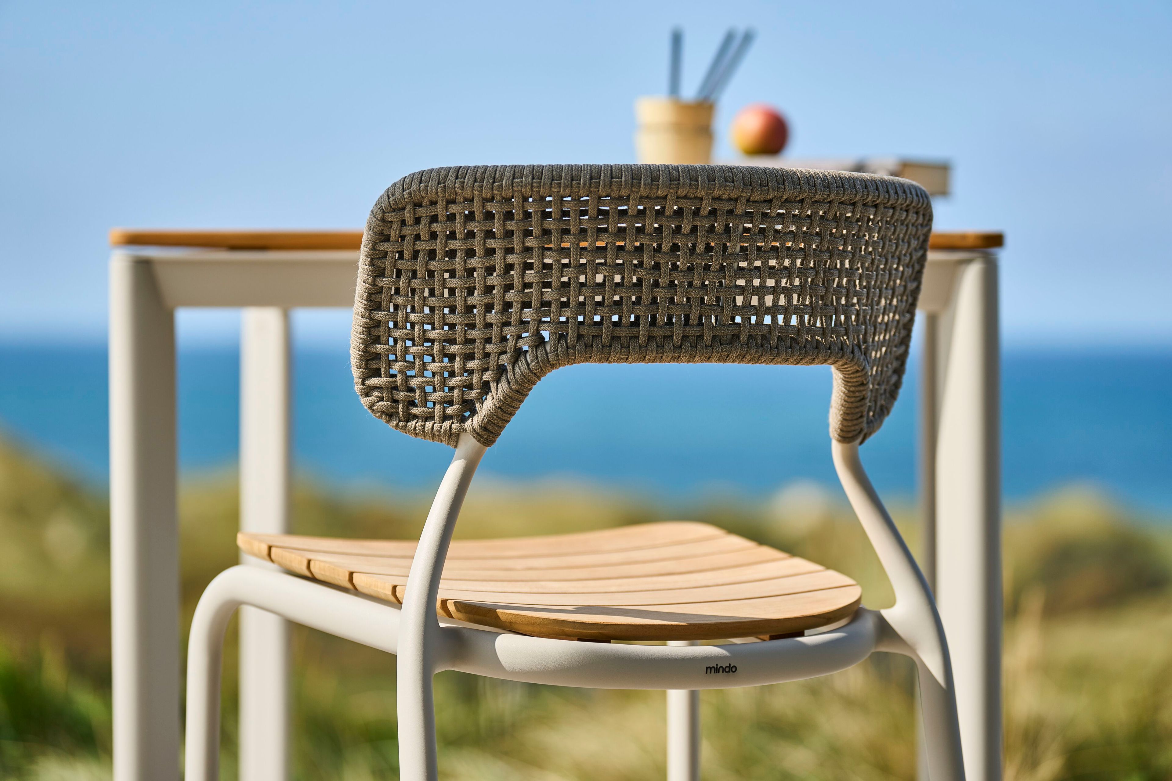 Высокий алюминиевый садовый стул со спинкой Mindo Mindo 102 ARCH-00130016 - Вид №2