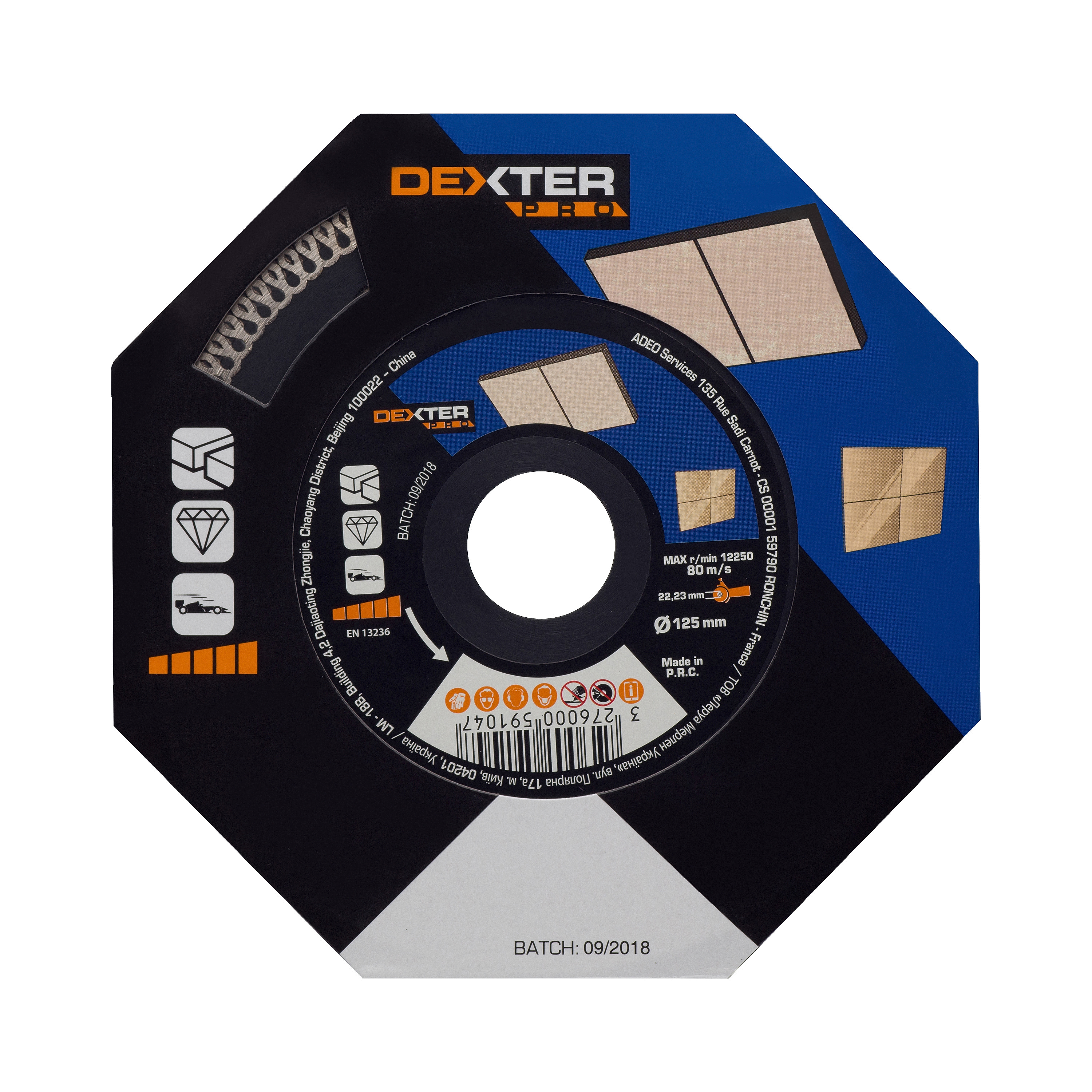 Алмазный диск Dexter Pro для резки керамогранита 125 мм 82007407 STLM-0017030 - Вид №1