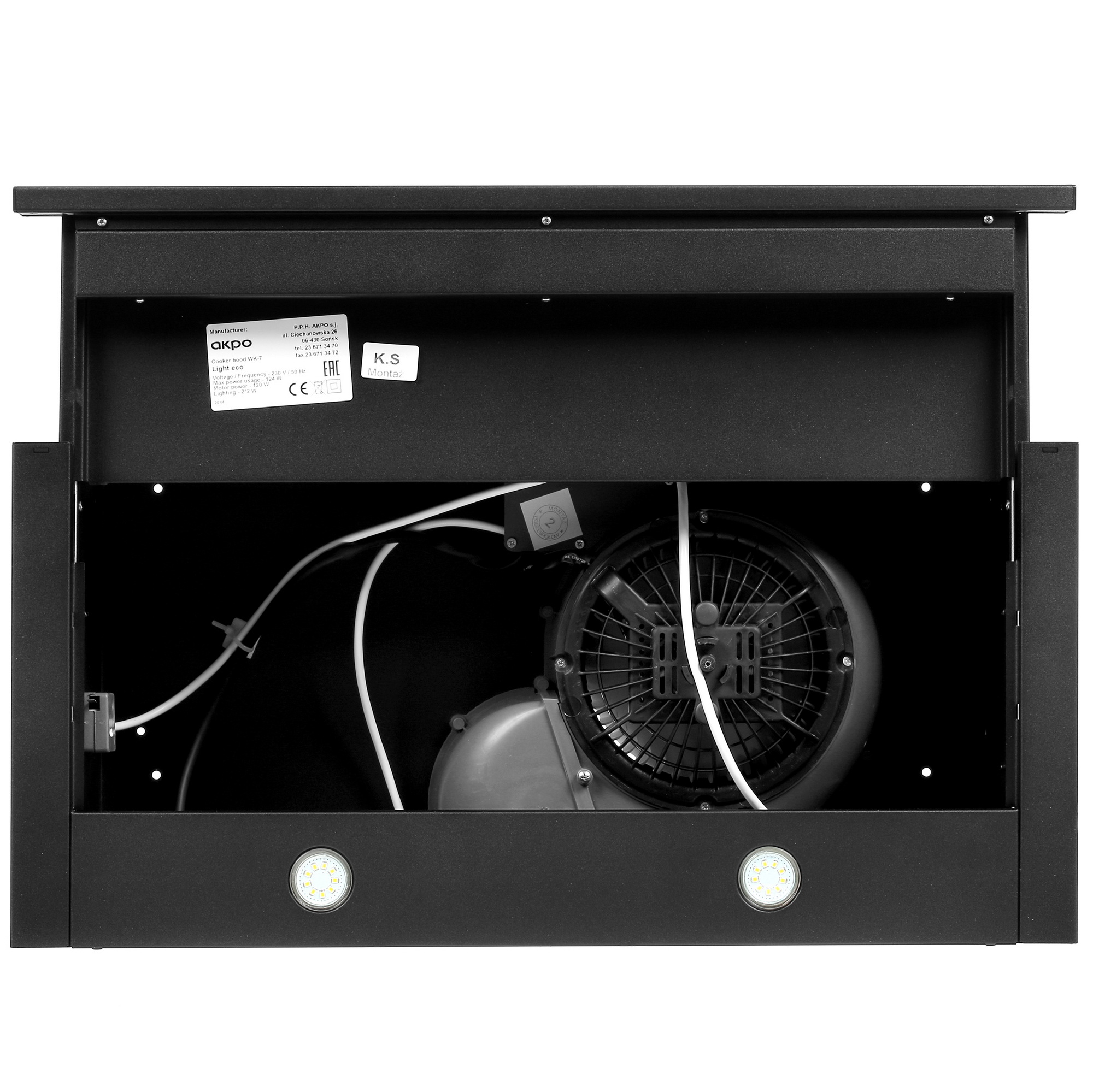 1147126 Вытяжка телескопическая Akpo WK-7 Light eco черный/черный STDN-0126209 - Вид №9