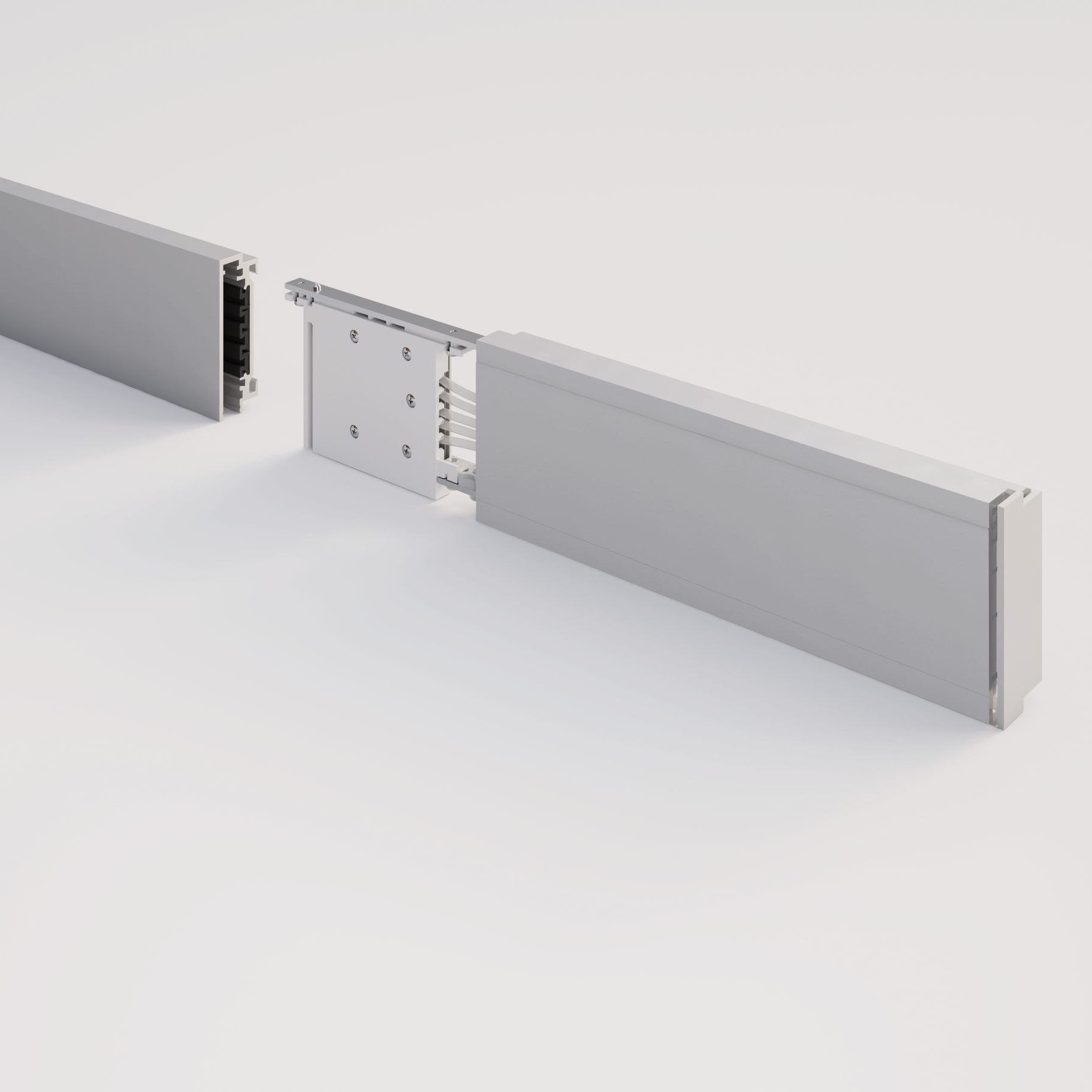 Экструдированная алюминиевая система освещения трека Letroh узел ARCH-00141698 - Вид №32