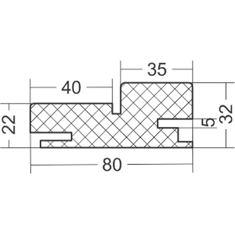 VFD Дверная коробка Ситти - телескопическая конструкция дуб эдисон 89357860 STLM-0894731 - Вид №2