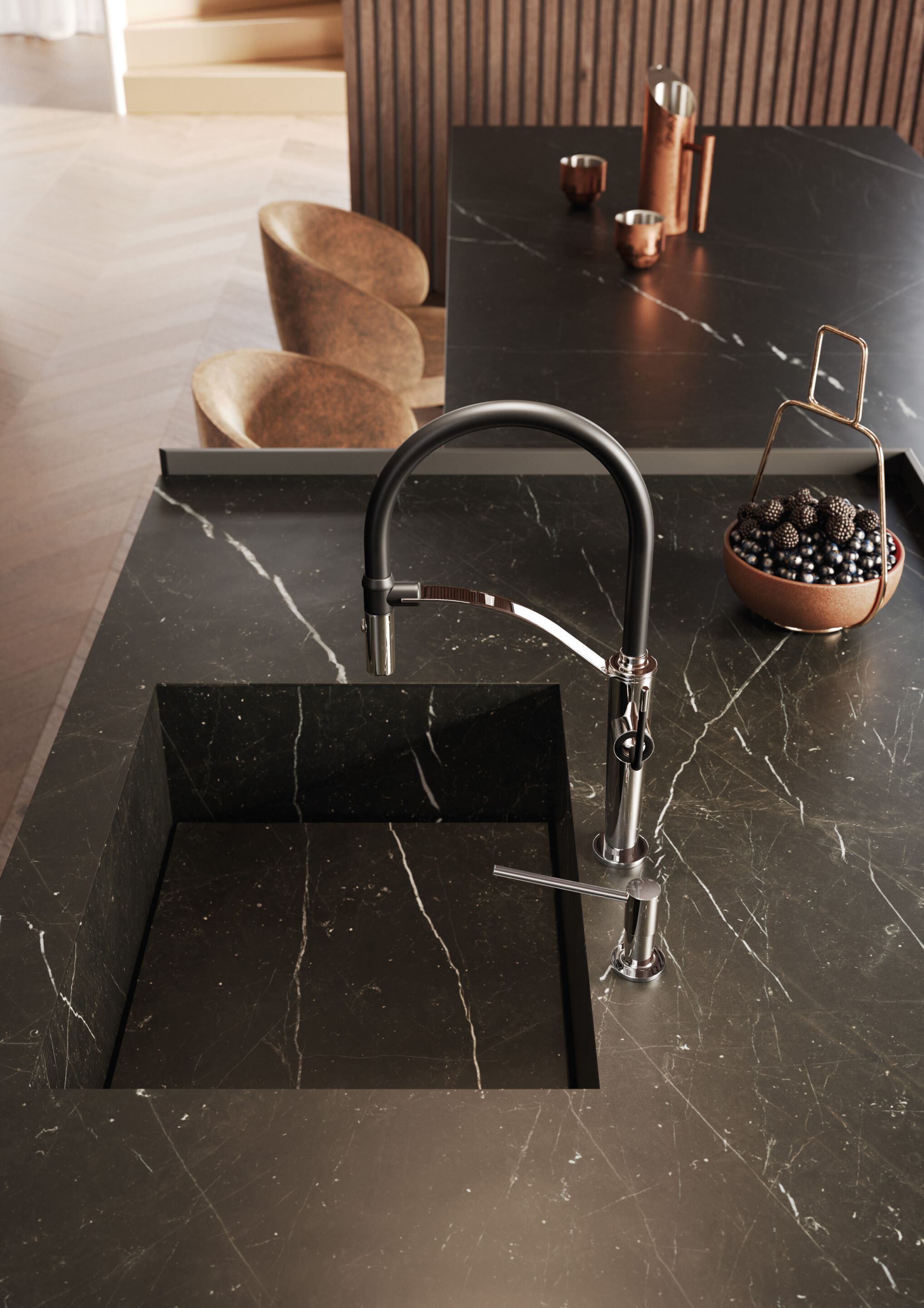 Смеситель для кухни с поворотным изливом Newform O'RAMA KITCHEN ARCH-00089632 - Вид №5