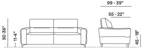 Max Divani 3-местный мягкий диван с шезлонгом sun-id-1392544 - Вид №12