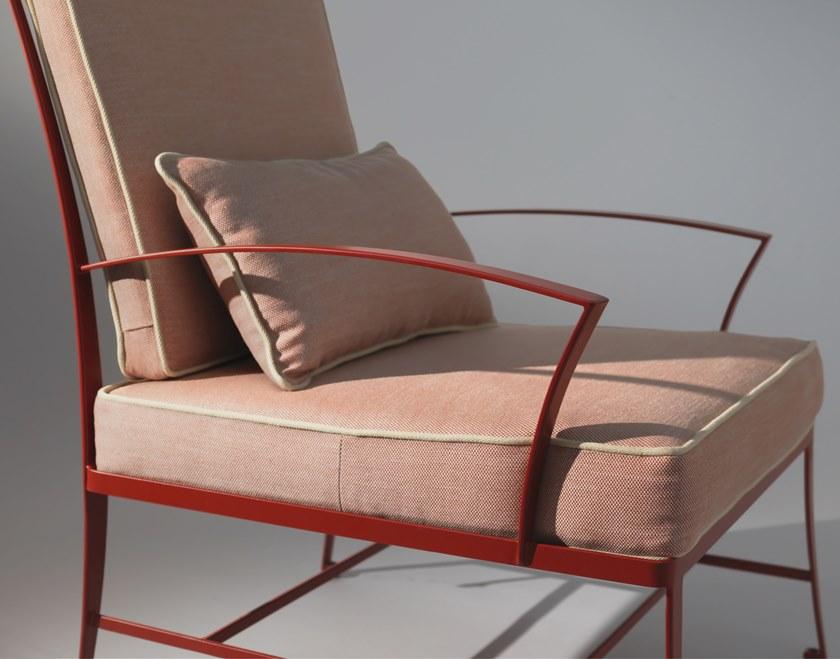 OFFICINACIANI Садовое кресло из кованого железа с подлокотниками Zig zag Gf4023ac - Вид №1