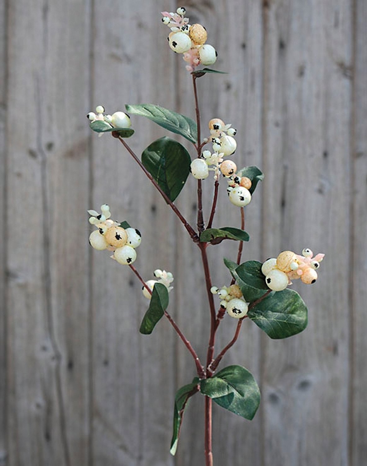 3768 777 a2 Стебель искусственной снежной ягоды, 48 см, белый H-andreas  - Вид №1