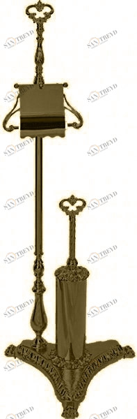 Стойка 2-х функциональная MIGLIORE Elizabetta ML.ELB-60.142.BR - бронза 