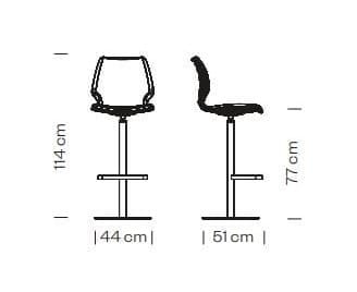 Высокий поворотный стул с подставкой для ног Et al ARCH-00031875 - Вид №2