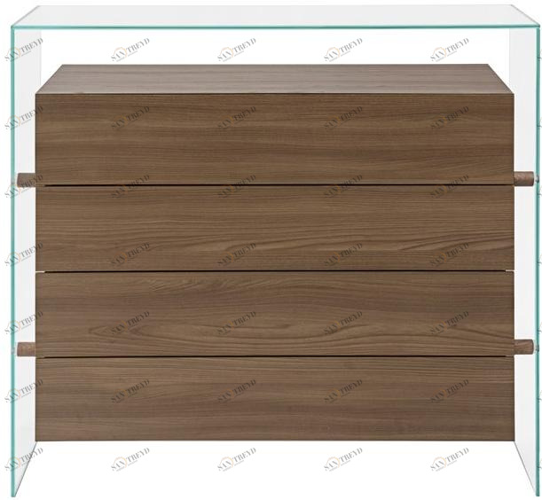 Maiullari Комод из особо прозрачного стекла и меламина Encore sun-id-1459686