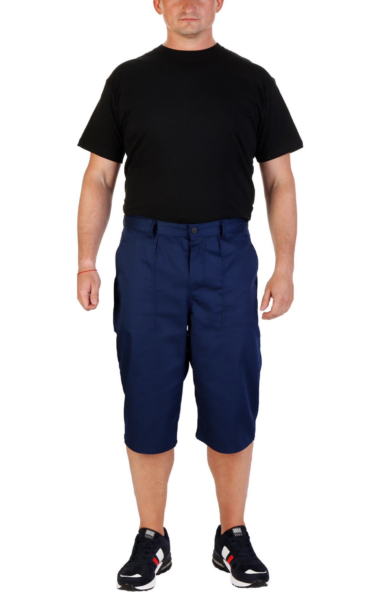 68042 Брюки рабочие укороченные "Труд" темно-синие  Летняя спецодежда  размер 52-54/170-176 