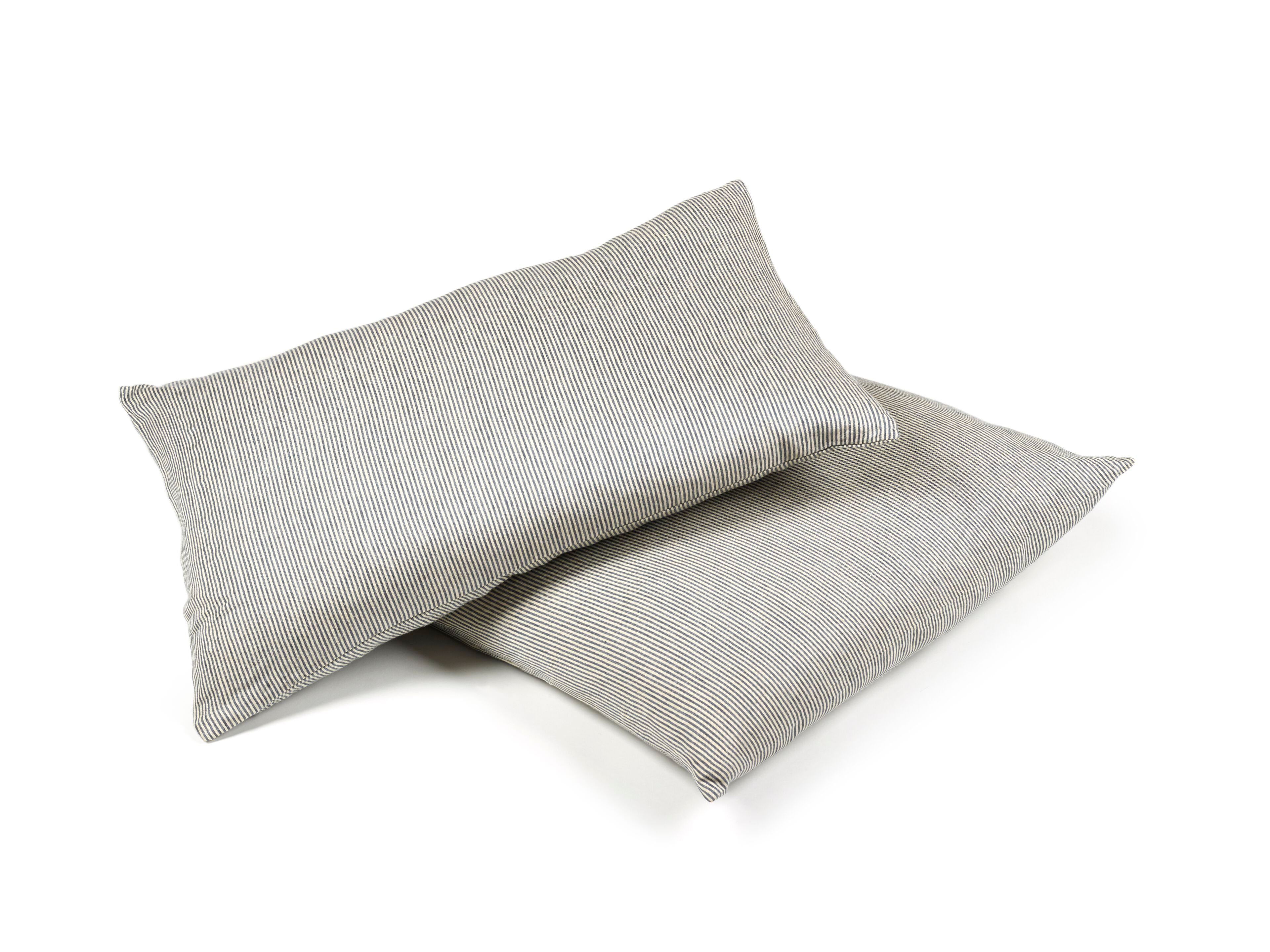 Льняная прямоугольная полосатая подушка Libeco Home The Workshop Stripe ARCH-00033472