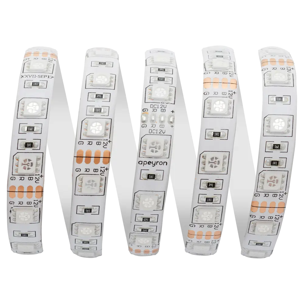 Светодиодная лента 14.4Вт/60LED/м свет RGB IP65 13773432 STLM-2100572 APEYRON  - Вид №1
