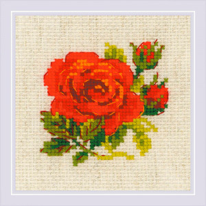 1843 Набор для вышивания Розочка 13 х 13 см RIOLIS Сотвори Сама