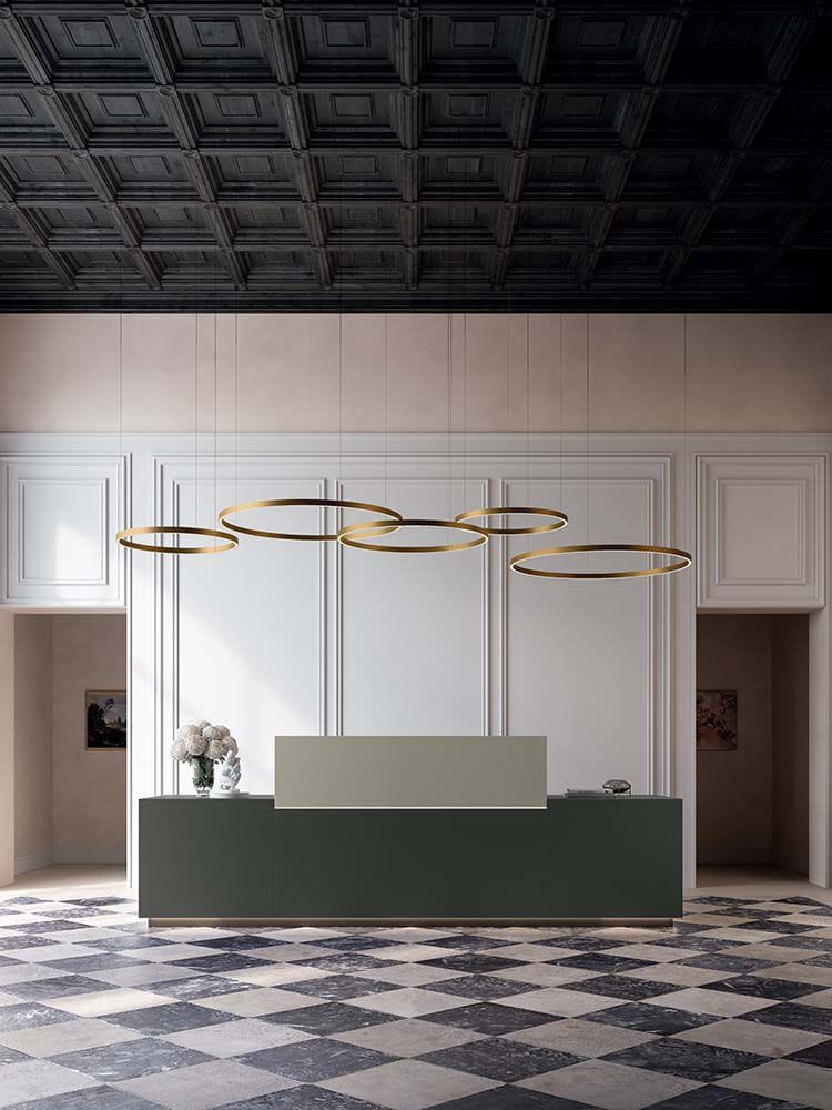 Алюминиевый светодиодный подвесной светильник Quadrifoglio Group Design Lighting ARCH-00140632 - Вид №2