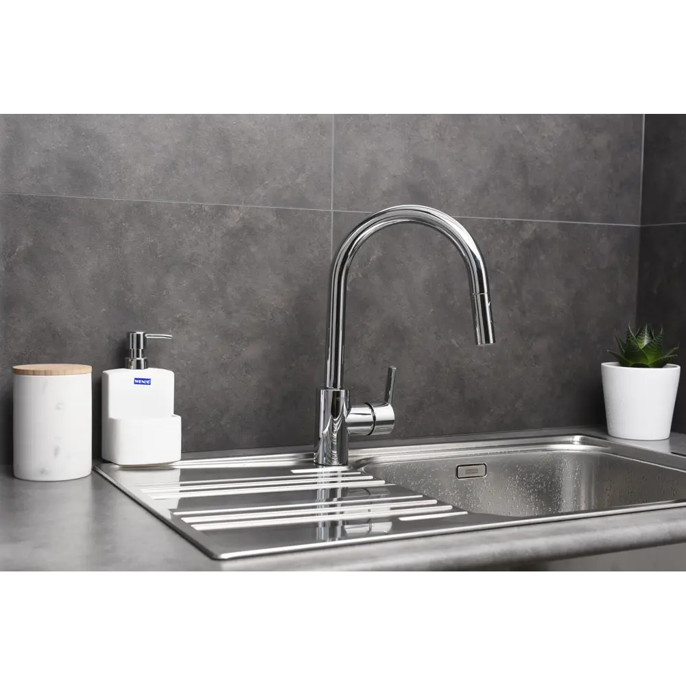 Смеситель для кухни GROHE Feel выдвижной, цвет хром 82247224 STLM-2209415 Feel Clova - Вид №19