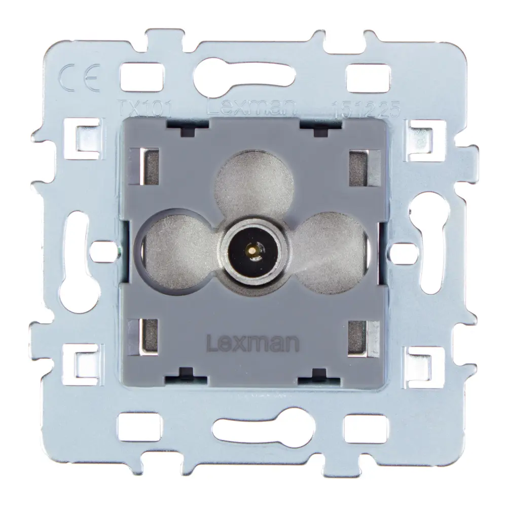 ТВ-розетка встраиваемая Lexman Cosy, цвет серый 13453340 STLM-2143389