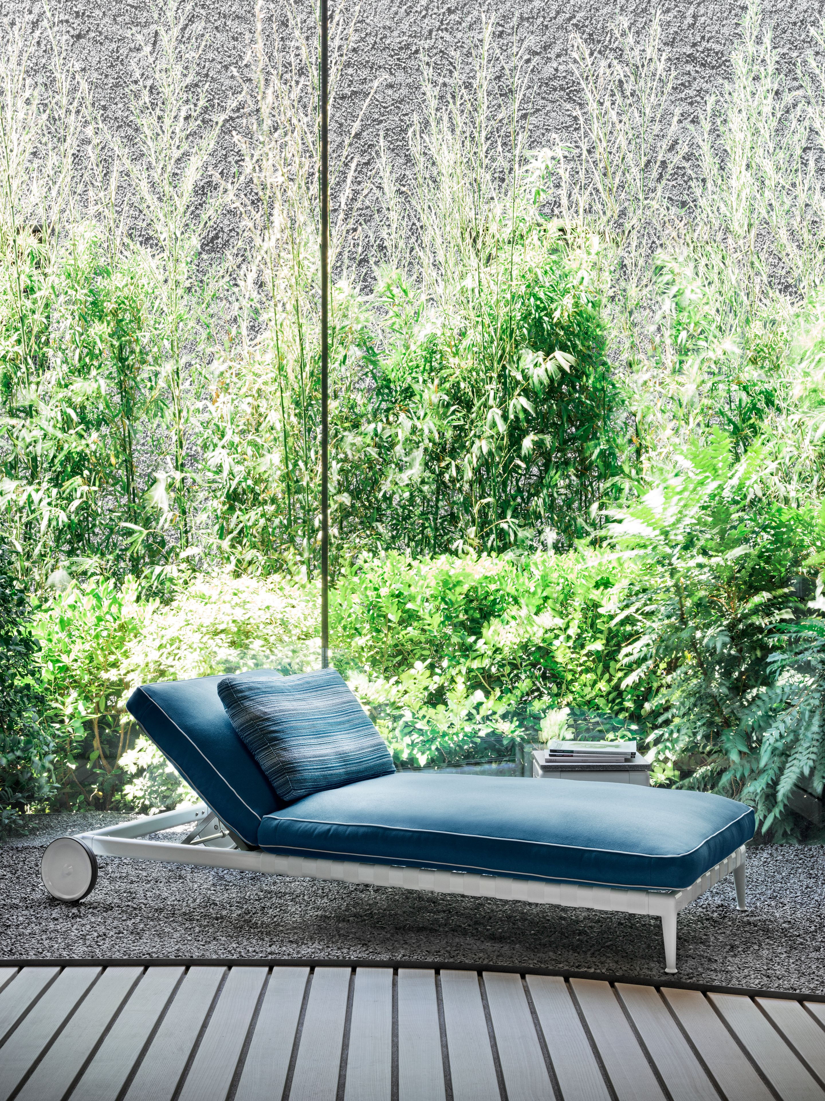 Открытый тканевый шезлонг с колесами Flexform Атлас ARCH-00130352 - Вид №6