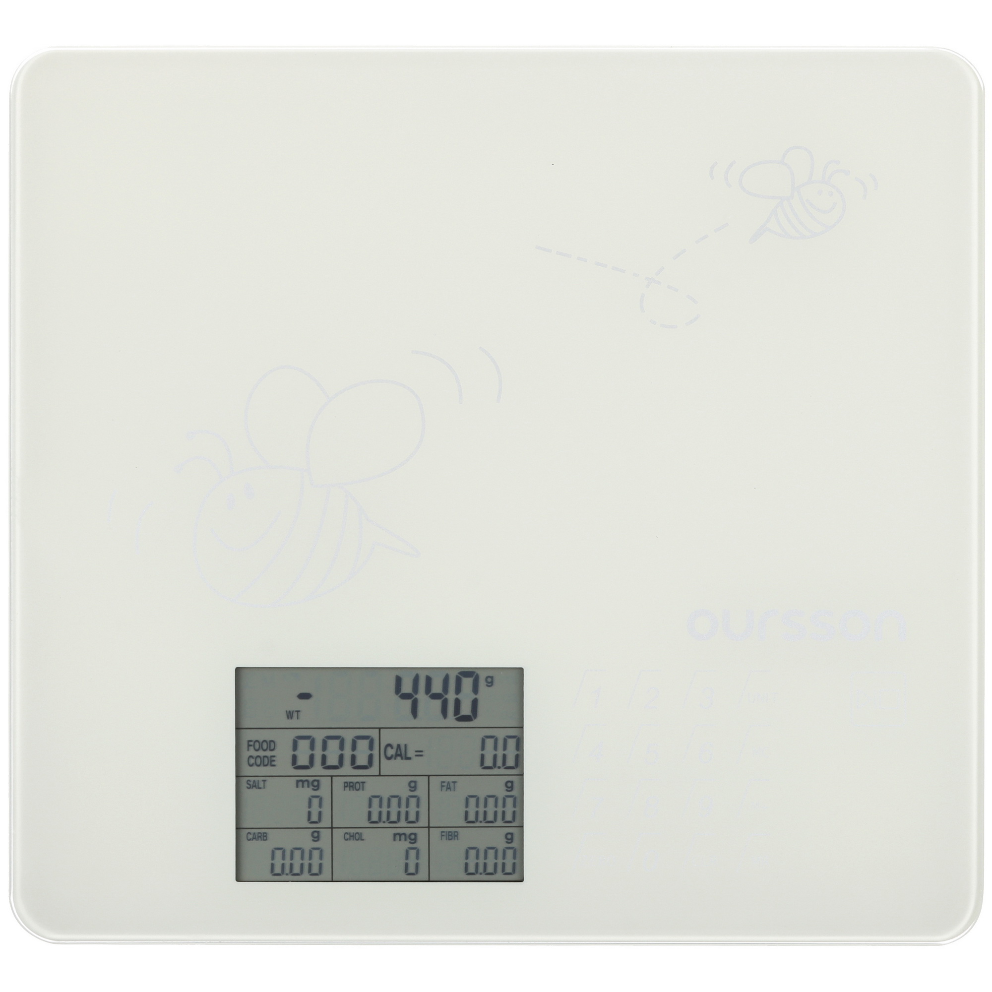 8195347 Кухонные весы Oursson KS0502GD/IV разноцветный STDN-0065879