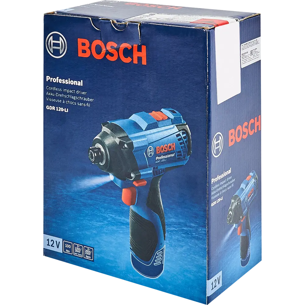Гайковерт аккумуляторный ударный Bosch GDR 120-LI Professional, 06019F0000, 12 В без аккумулятора 86516940 STLM-2055129 BOSCH PROFESSIONAL  - Вид №6