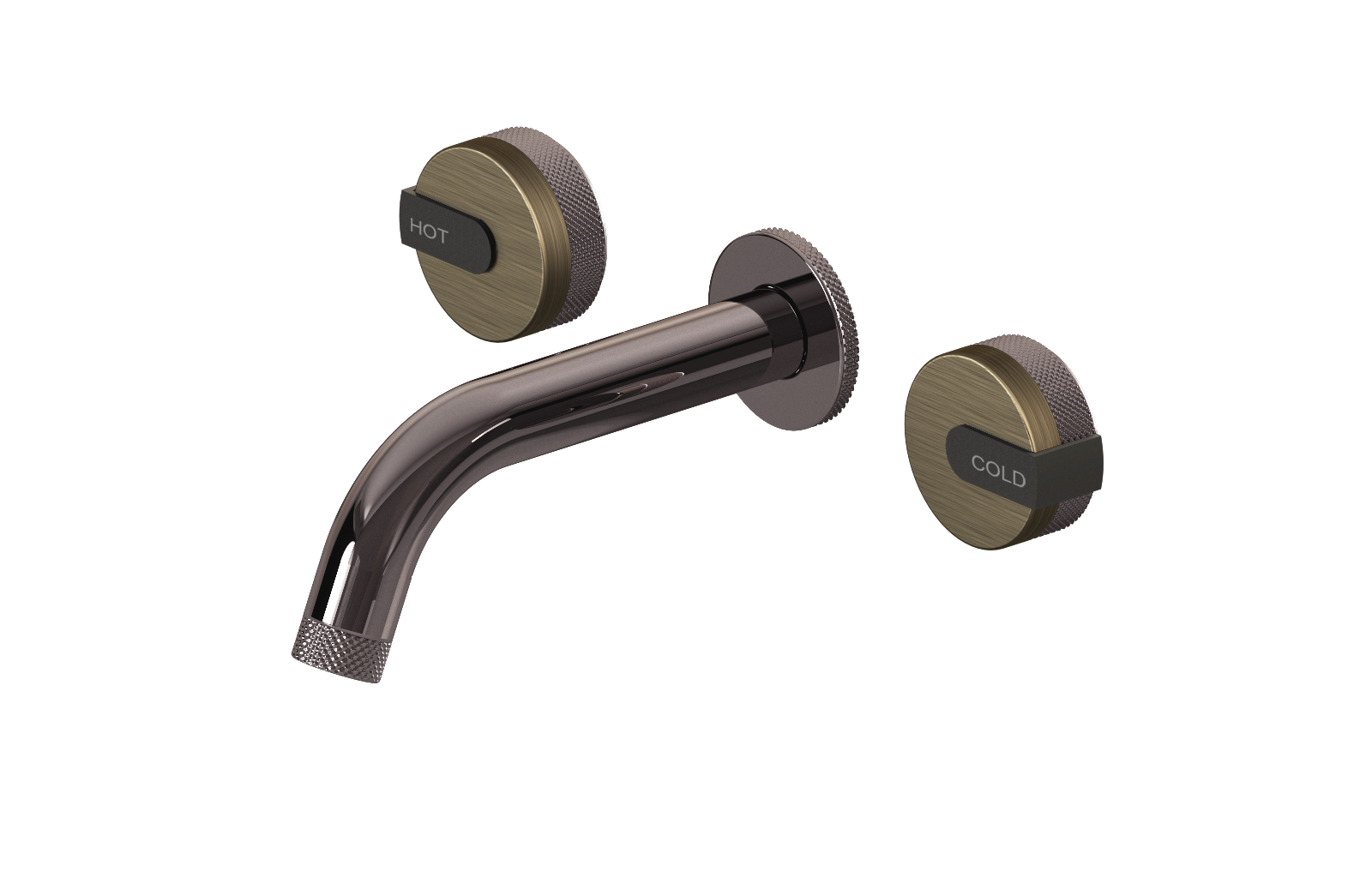 E-11530-R1VBB-L1BK-OX Смеситель для умывальника из 19,1см носикем (внешняя часть) GRAFF MOD+