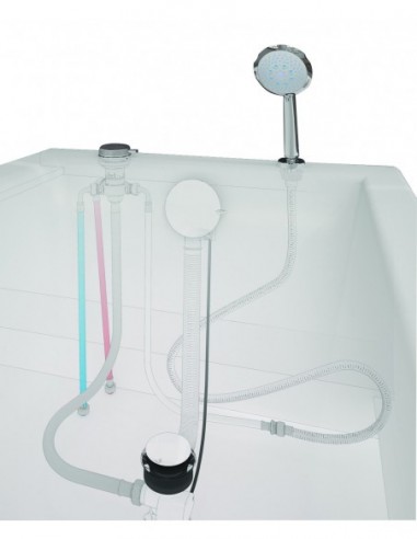 999000 000 00  Держатель душевого поддона для отходов Silencio, хромированный АБС-пластик Valentin Хром  - Вид №2