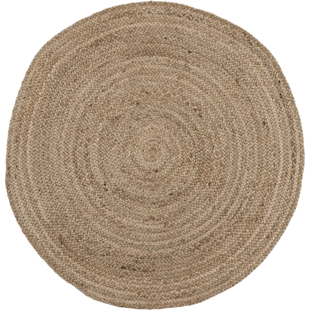 Круглый джутовый ковер INSPIRE Nils натурального цвета диаметр 100 см 82063309 STLM-1049535 - Вид №1