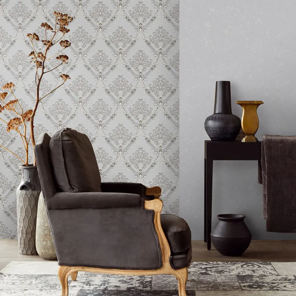 Обои флизелиновые Erismann Fusion серые 1.06 м 60024-07 STLM-2197360 - Вид №2