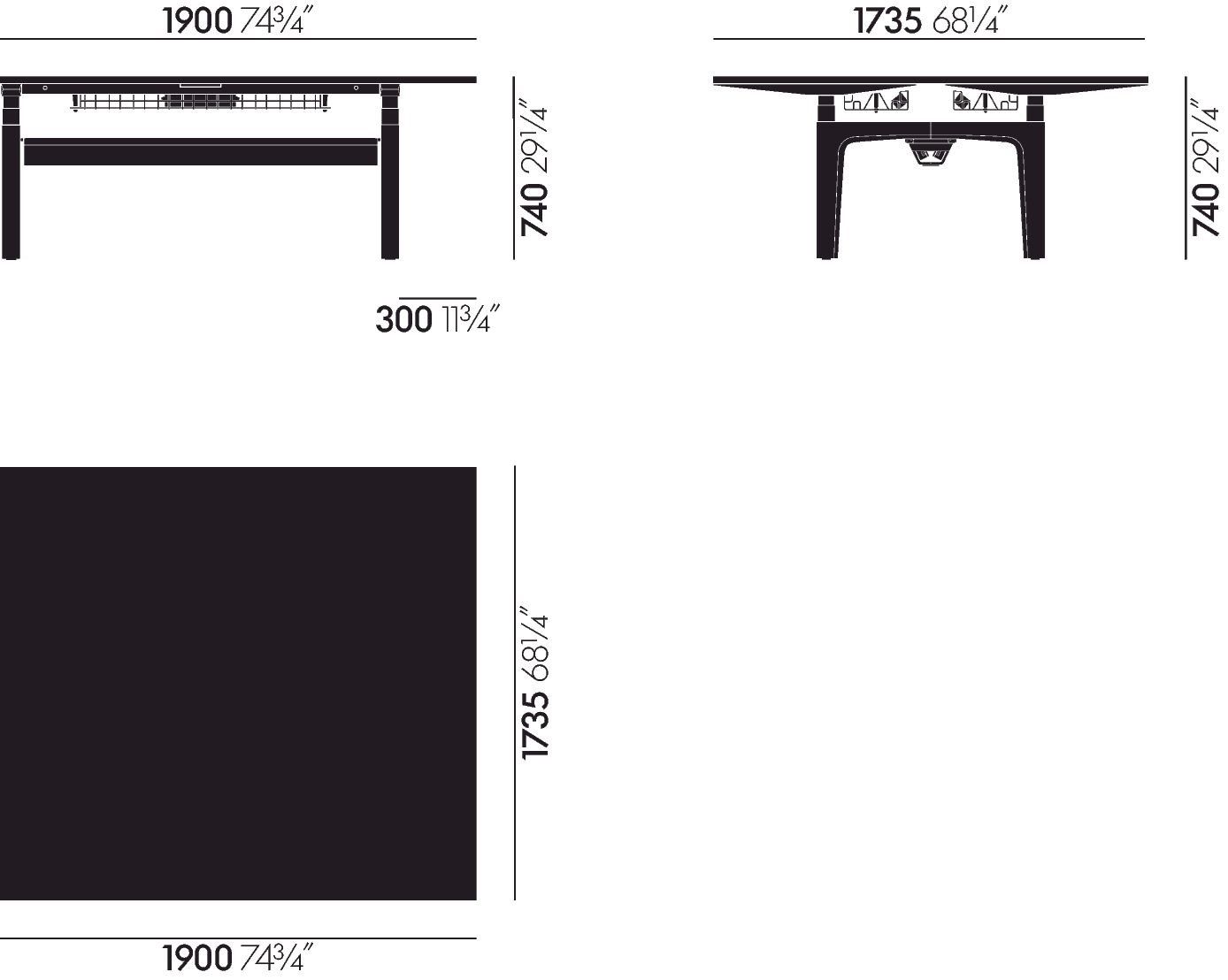 Множественный прямоугольный стол VITRA CDS ARCH-00096468 - Вид №115