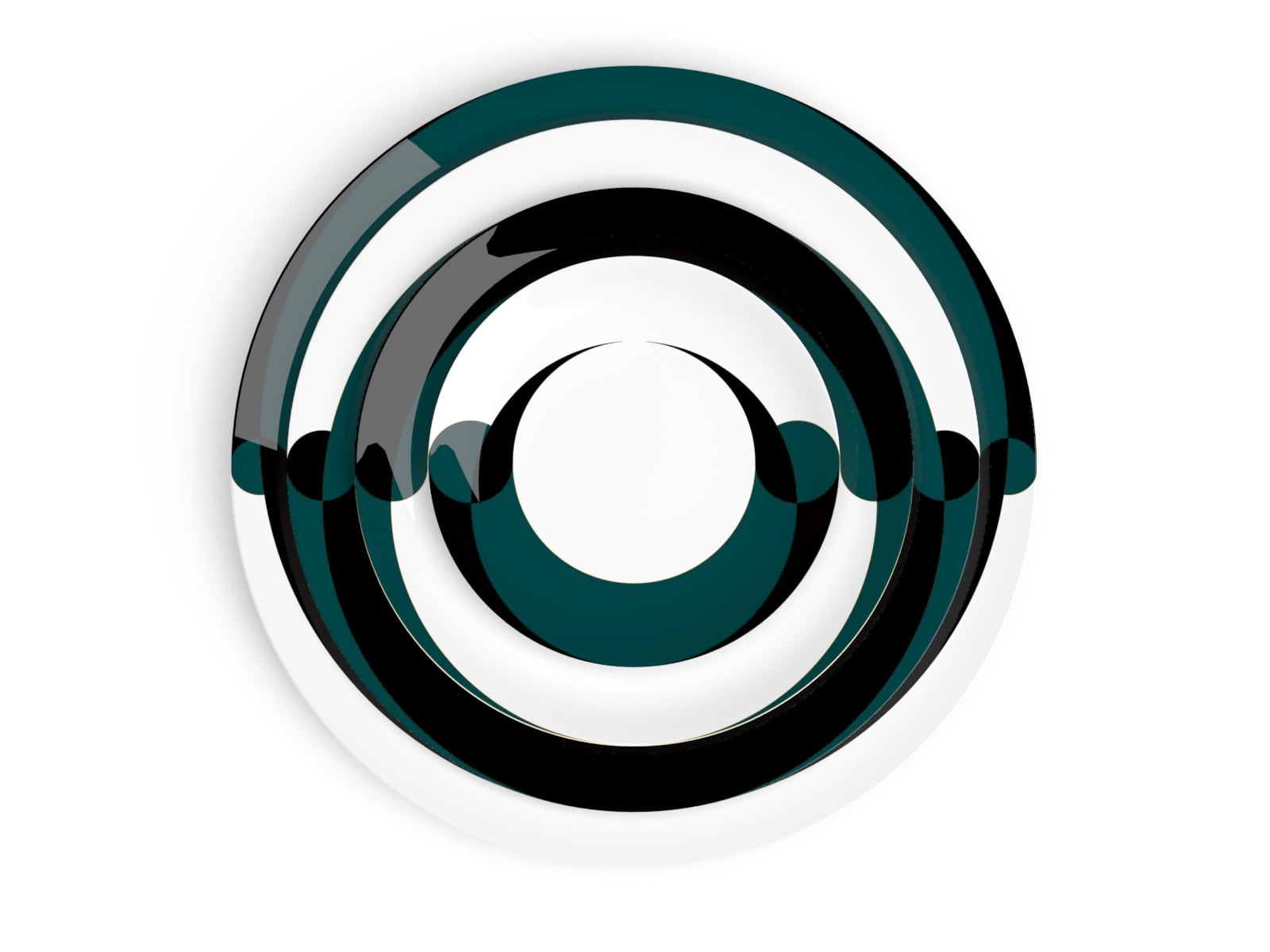 Фарфоровая десертная тарелка Non Sans Raison Vortex Gold ARCH-00051903