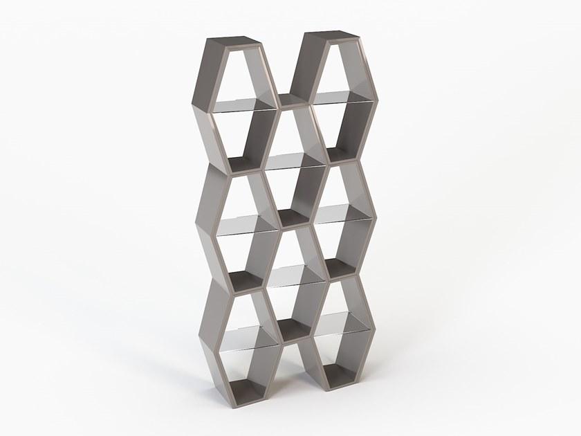 Jetclass Открытый лакированный книжный шкаф Houdi Jhd212a  - Вид №2