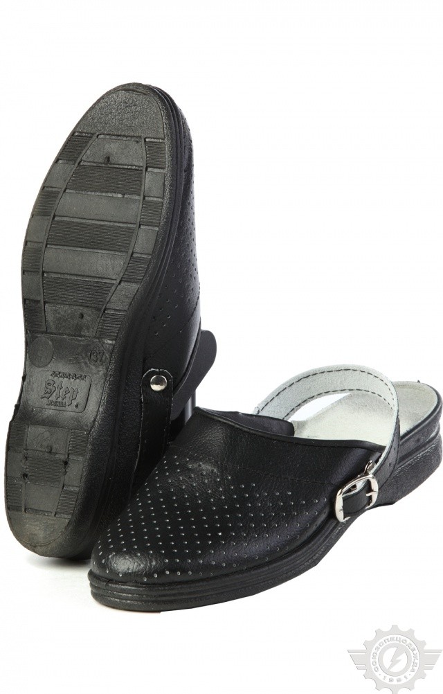 61809 Туфли Сабо женские темные  Медицинская обувь размер 40 Спецодежда 