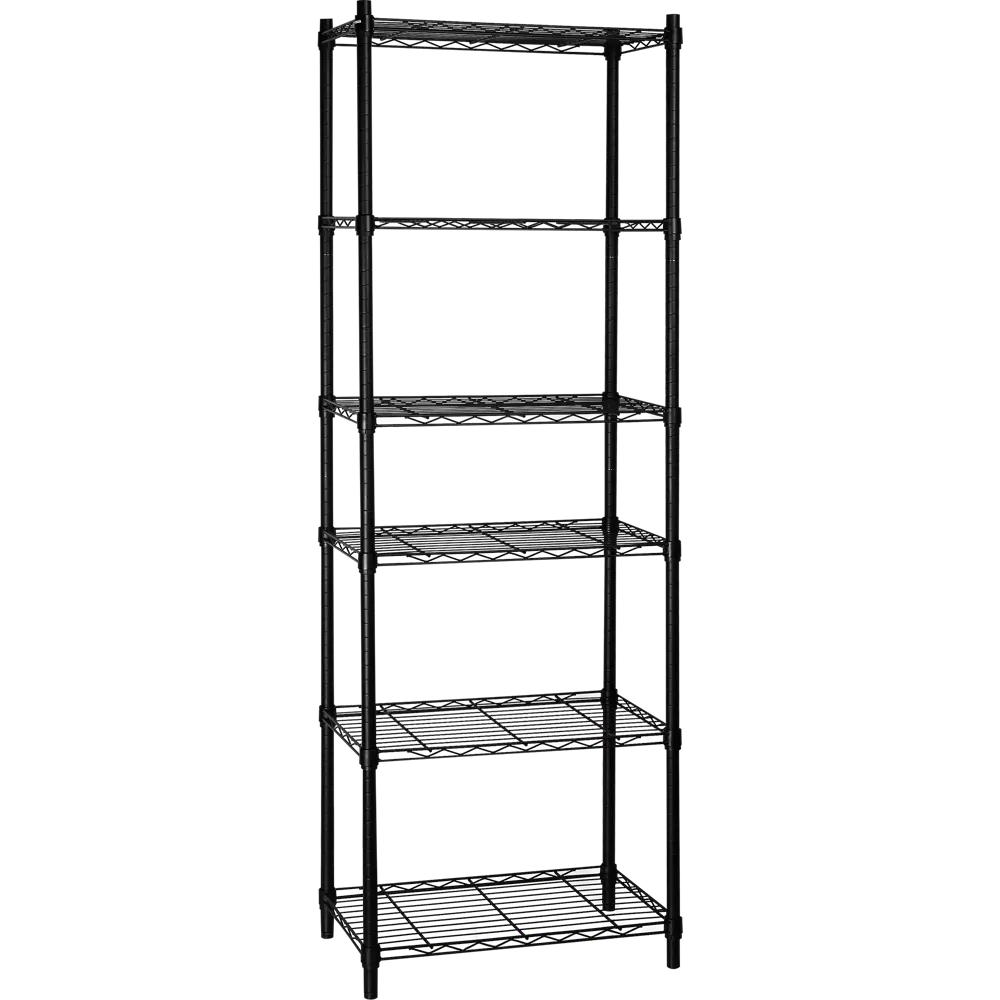 Стеллаж сетчатый KONSENSA 60x35x180 см цвет черный STLM-2071193 - Вид №1