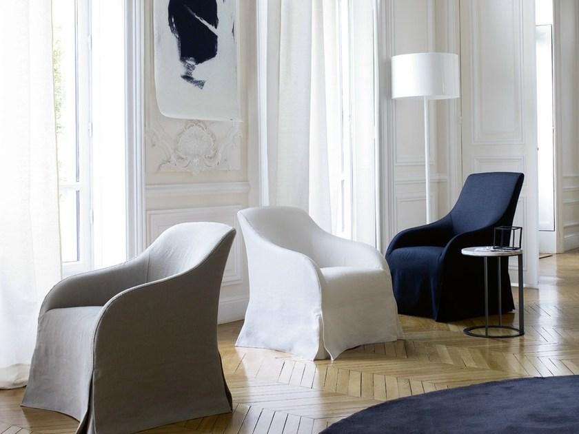 Maxalto Кресло с обивкой из ткани с подлокотниками Agathos sun-id-1471894 - Вид №1