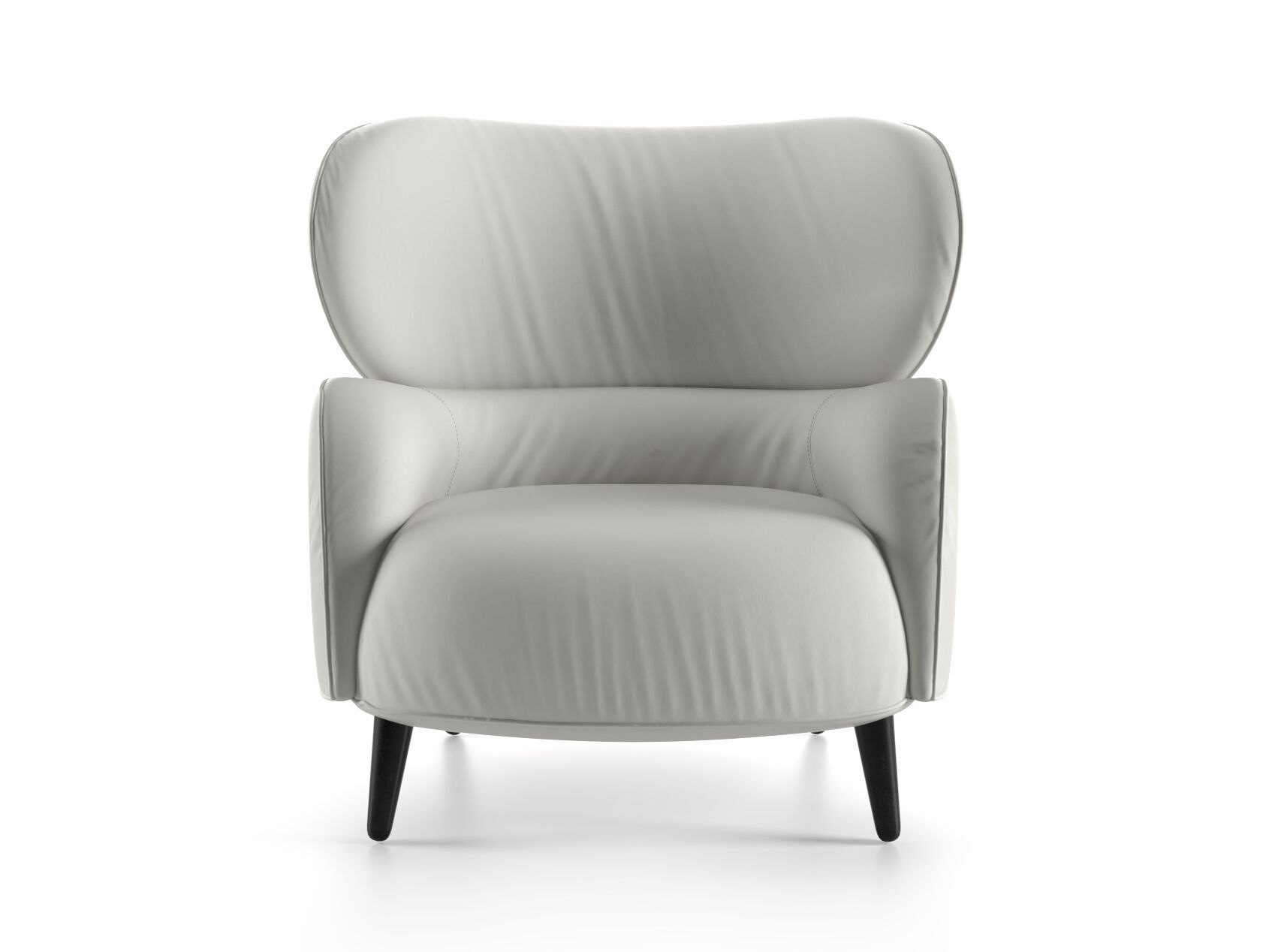 Кожаное кресло с подлокотниками Natuzzi Italia BLOSSOM ARCH-00031285