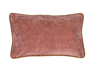 Бархатная прямоугольная однотонная подушка