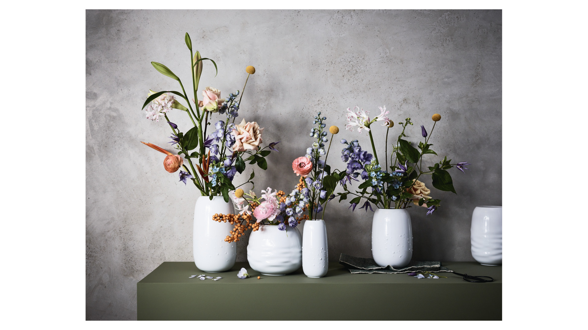 10654619 Rosenthal Ваза Rosenthal Вода 25см, фарфор, белая Фарфор  - Вид №2