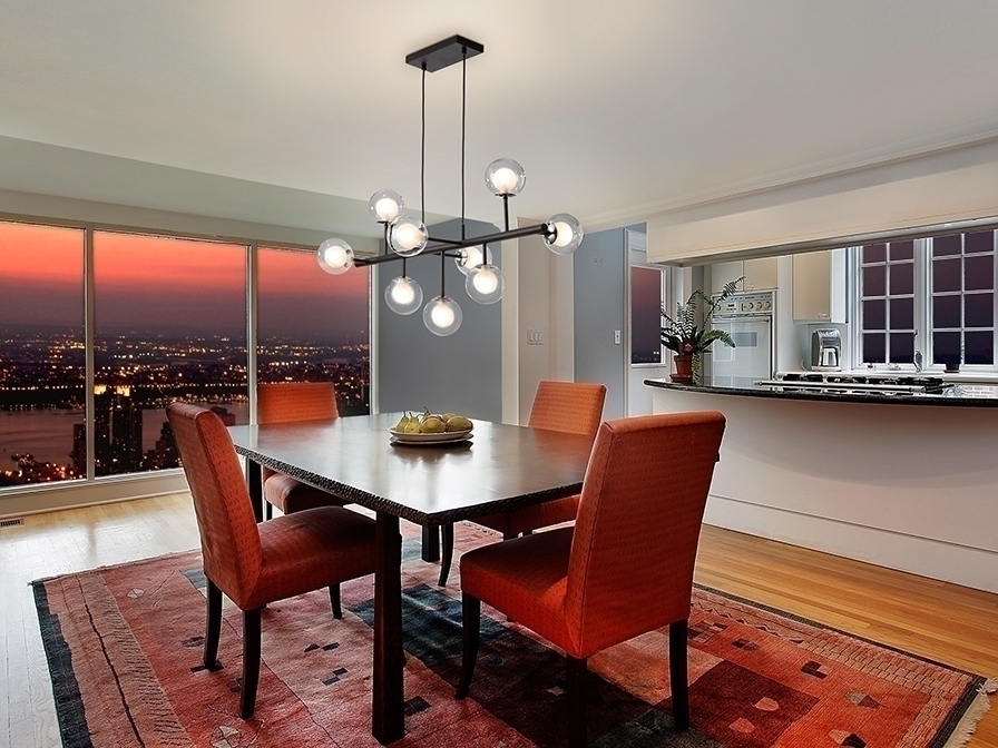 086515 Подвесной светильник 9L черный/хром Schuller Altais  - Вид №2