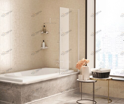 48P01-80WHITE Душевое ограждения на борт вынны Santreyd Россия 