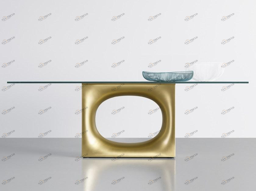 Kristalia Прямоугольный стеклянный стол Holo sun-id-1411427