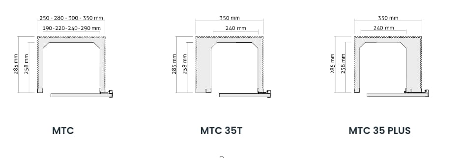 Сборный мусорный контейнер для рольставней Sei System MIMETIC ARCH-00031481 - Вид №3