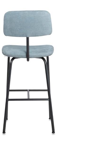 Jess Высокий кожаный табурет со спинкой Zipp sun-id-1449500 - Вид №3