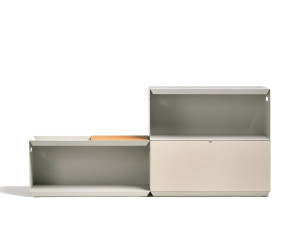 Секционный книжный шкаф из стали с порошковым покрытием