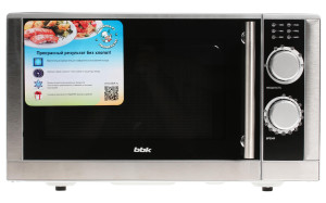 1018914 Микроволновая печь BBK 23MWS-929M/BX серебристый