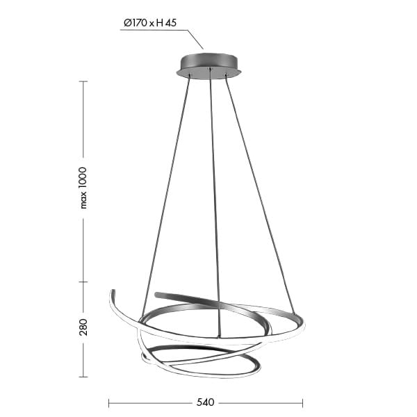 Светодиодный подвесной светильник Rossini Illuminazione Пышные формы ARCH-00063354 - Вид №4