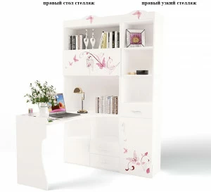 Стол-стеллаж ABC-KING Фея правый