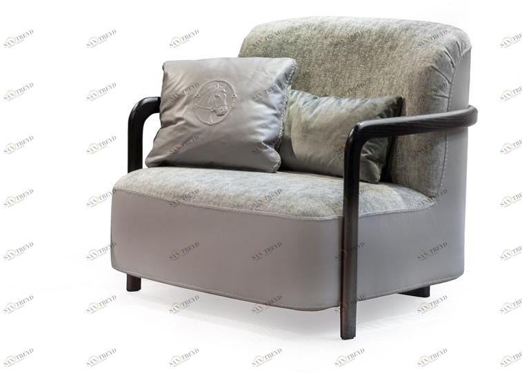 Formitalia Кресло из оленьей кожи и ткани с подлокотниками sun-id-1403430