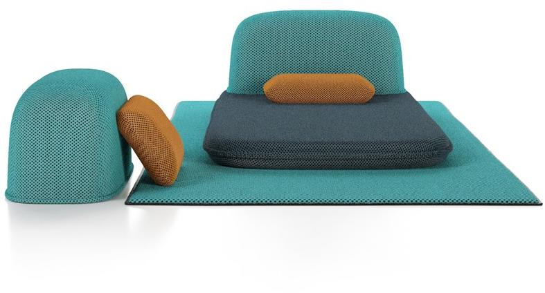 Liu Jo Living Collection Садовая кушетка из мягкой ткани Ceci est un caillou Cod - Вид №7