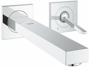 Внешняя часть смесителя для раковины GROHE Eurocube Joy на 2 отверстия (излив 230 мм), хром (19998000)