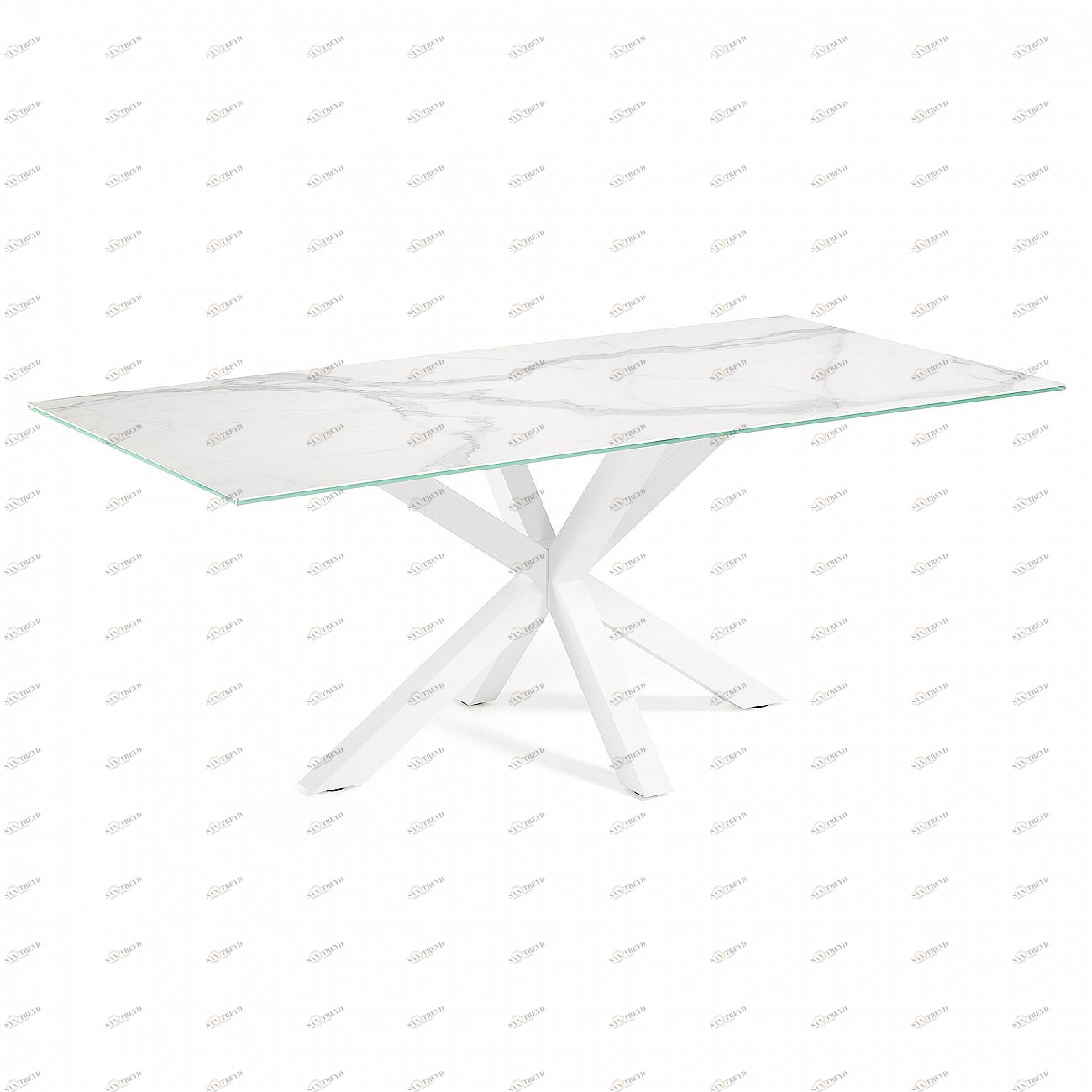 Обеденный стол белый с керамогранитом 200 см Arya C360K05 от La Forma LA FORMA  347101 Белый 